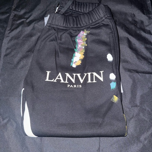 Lanvin x Gallery Department Black Flare Pants with Colorful Accents - Picture 3 of 9